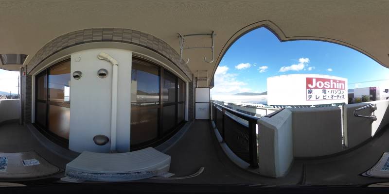 パノラマ画像バルコニー