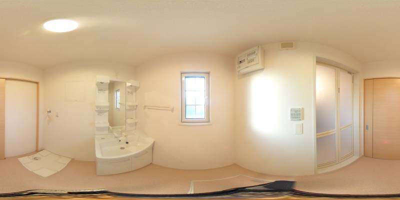 パノラマ画像洗面所