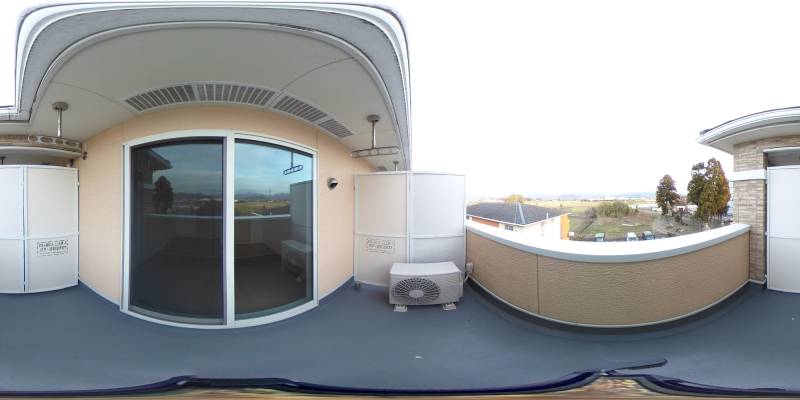 パノラマ画像バルコニー