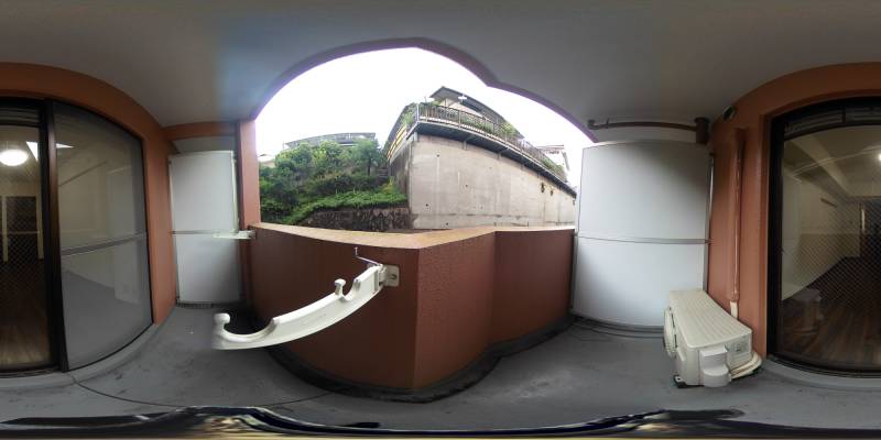 パノラマ画像バルコニー