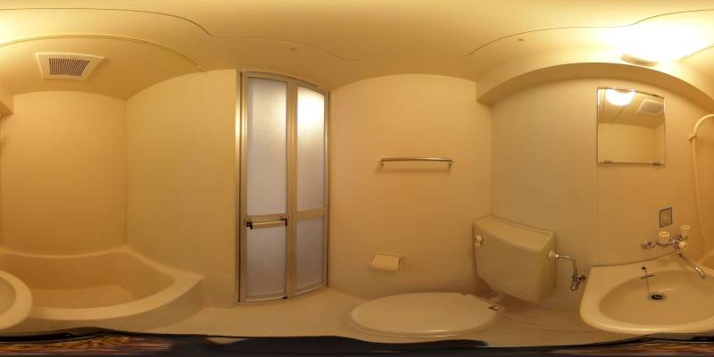 パノラマ画像バスルーム