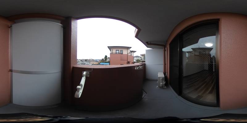 パノラマ画像バルコニー