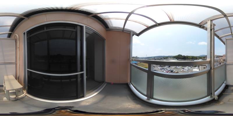 パノラマ画像バルコニー