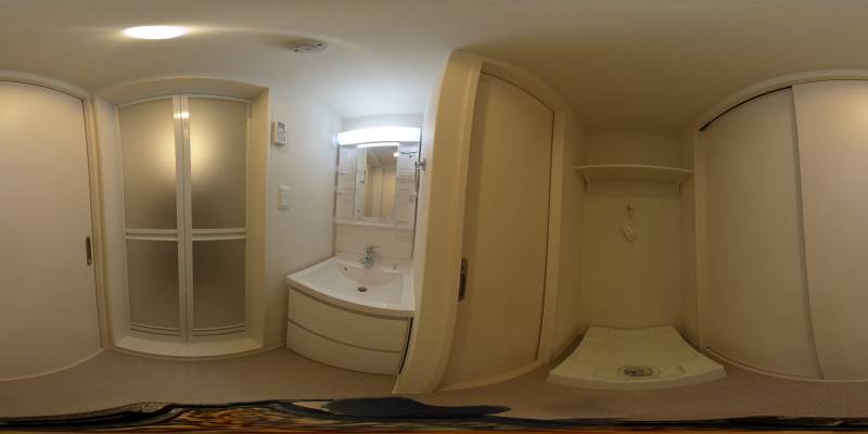 パノラマ画像洗面所