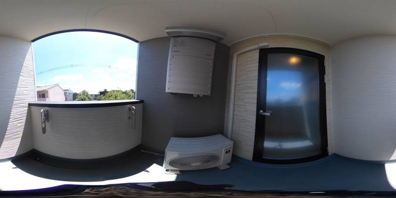 パノラマ画像バルコニー