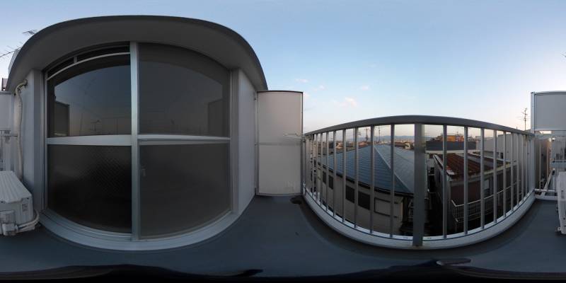 パノラマ画像バルコニー