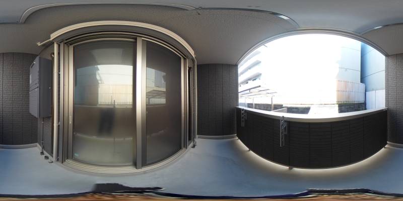 パノラマ画像バルコニー