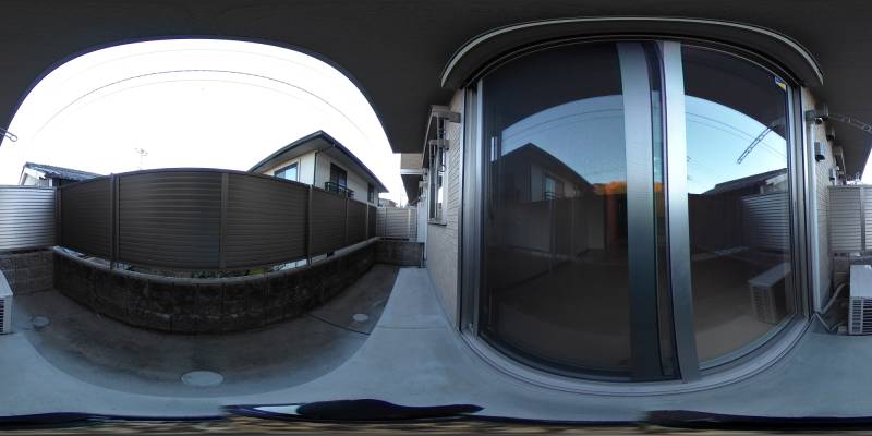 パノラマ画像バルコニー