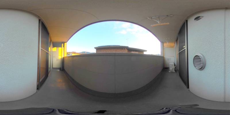 パノラマ画像バルコニー