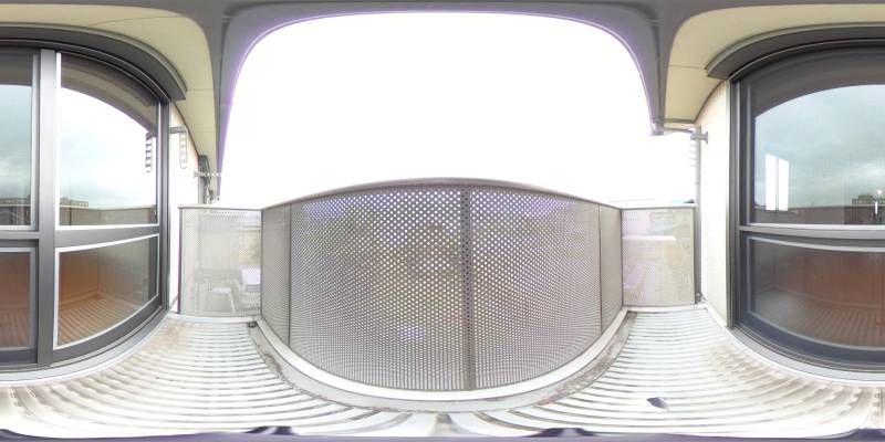 パノラマ画像バルコニー