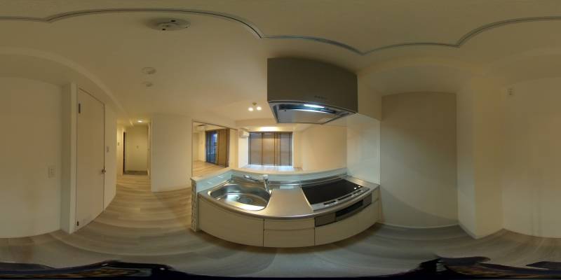 パノラマ画像キッチン