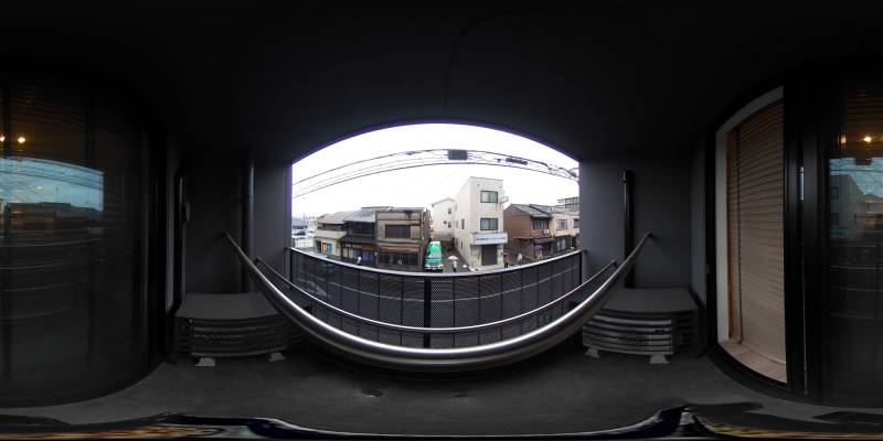 パノラマ画像バルコニー