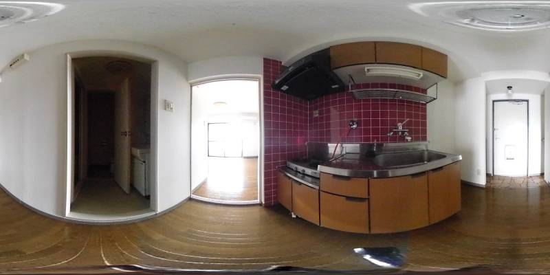 パノラマ画像キッチン