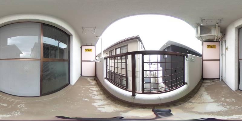 パノラマ画像バルコニー