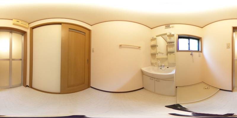 パノラマ画像洗面所