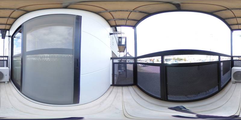 パノラマ画像バルコニー