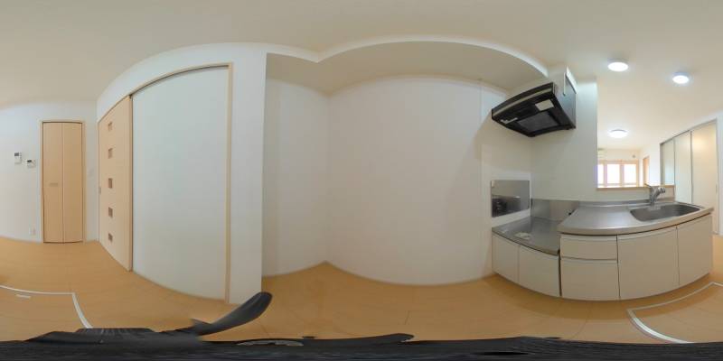 パノラマ画像キッチン