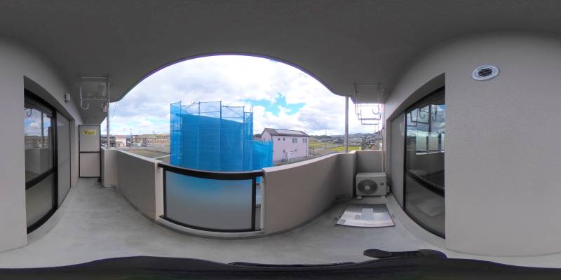 パノラマ画像バルコニー