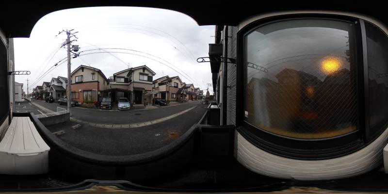 パノラマ画像バルコニー