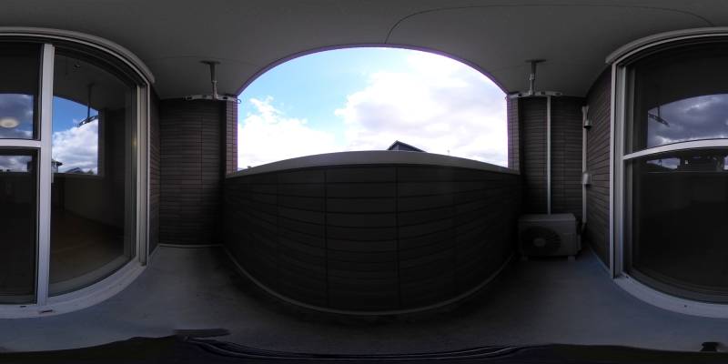 パノラマ画像バルコニー