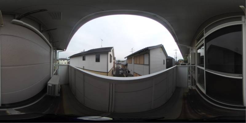 パノラマ画像バルコニー