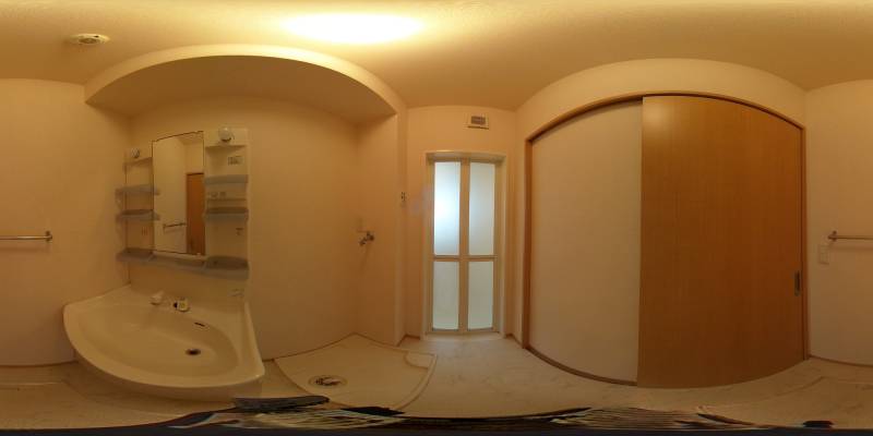 パノラマ画像洗面所