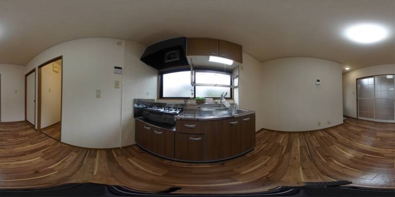 パノラマ画像キッチン