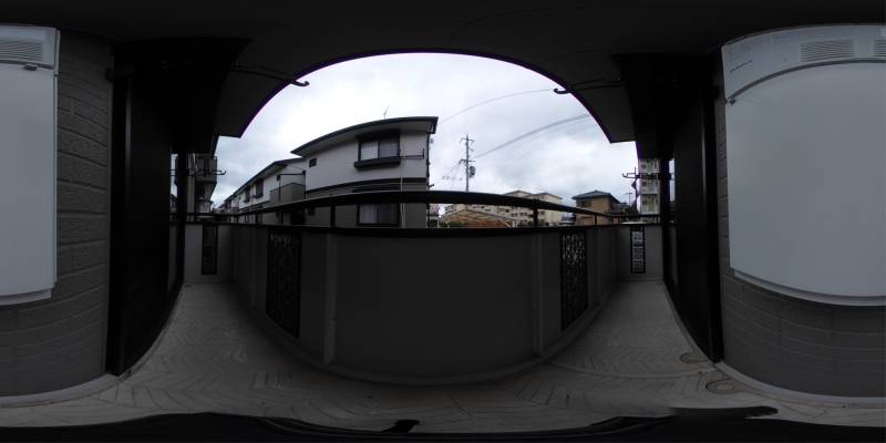 パノラマ画像バルコニー