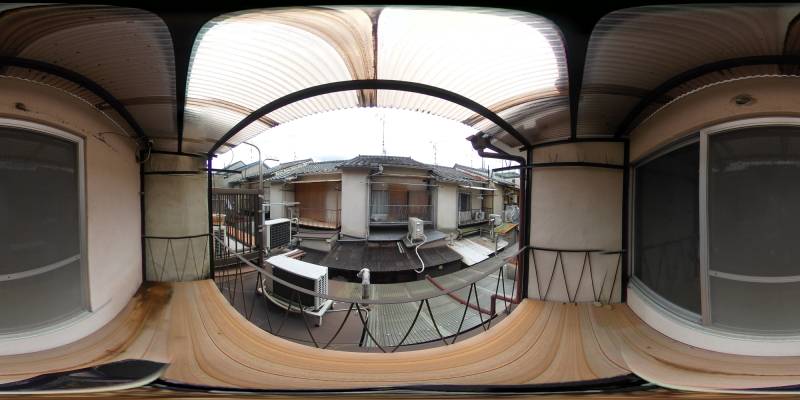 パノラマ画像バルコニー