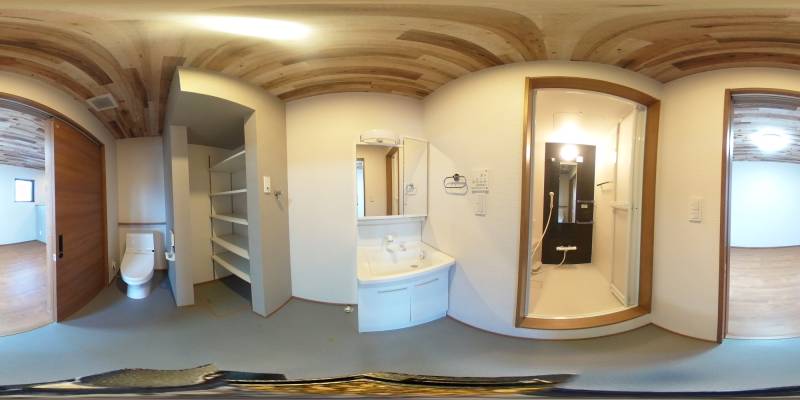 パノラマ画像洗面所