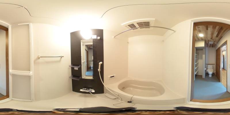 パノラマ画像バスルーム
