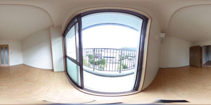 パノラマ画像バルコニー