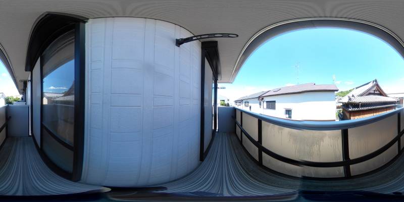 パノラマ画像バルコニー