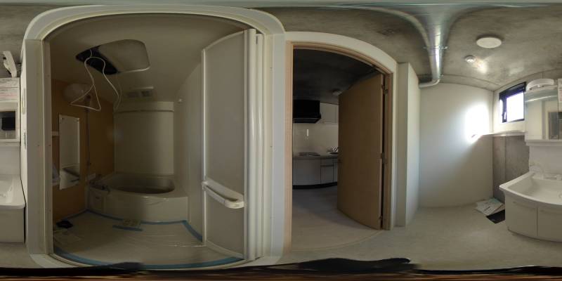 パノラマ画像バスルーム