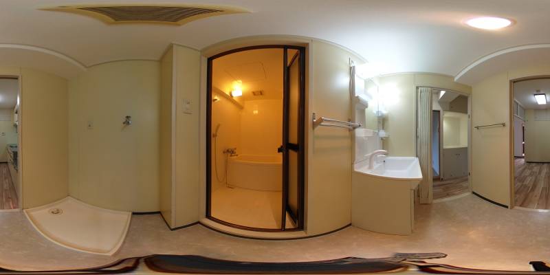 パノラマ画像バスルーム