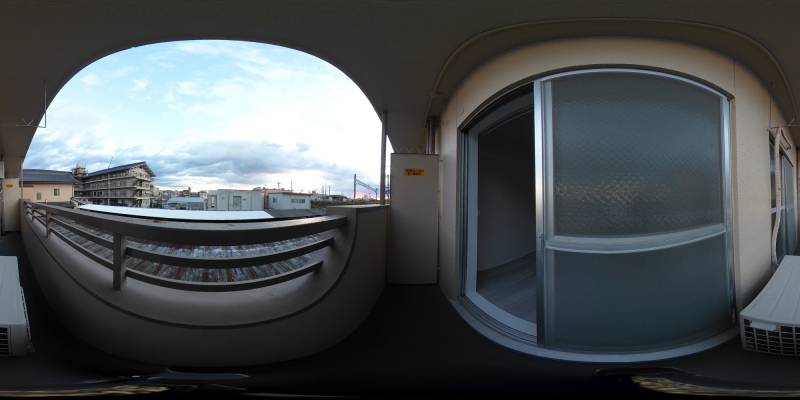 パノラマ画像バルコニー