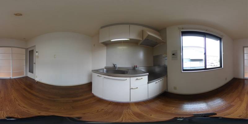 パノラマ画像キッチン