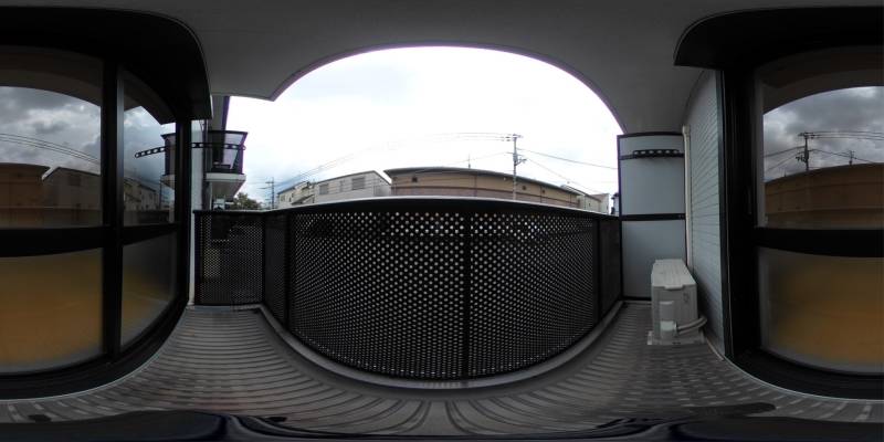 パノラマ画像バルコニー