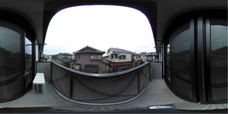 パノラマ画像バルコニー