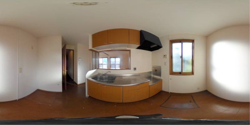 パノラマ画像キッチン