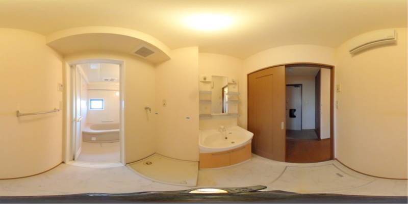 パノラマ画像洗面所