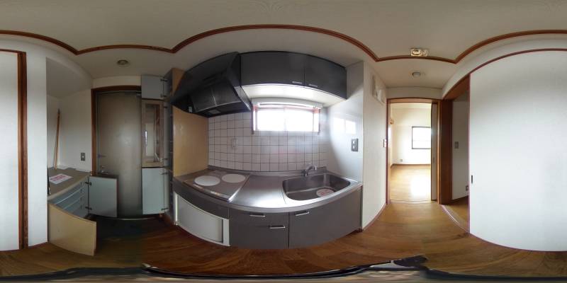 パノラマ画像キッチン