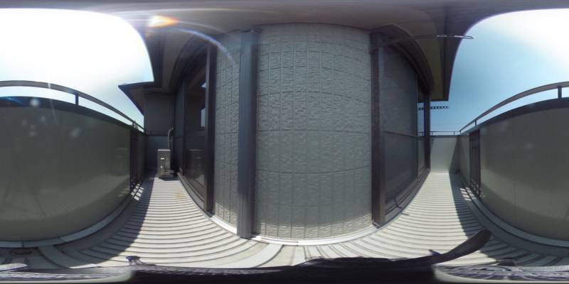 パノラマ画像バルコニー