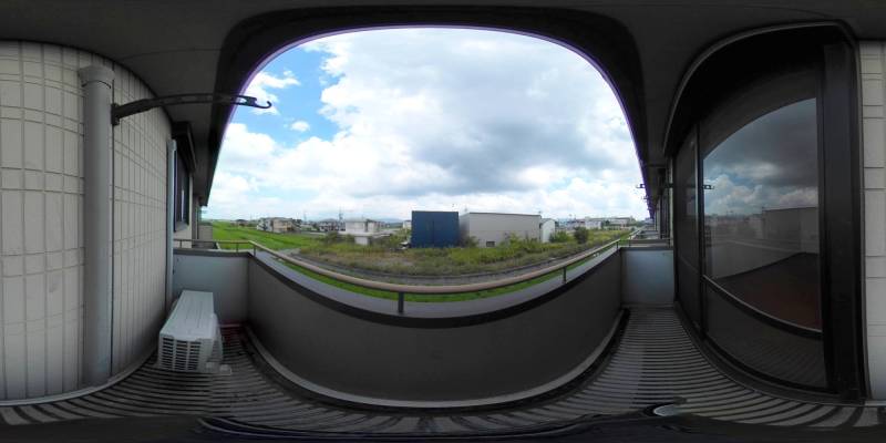 パノラマ画像バルコニー