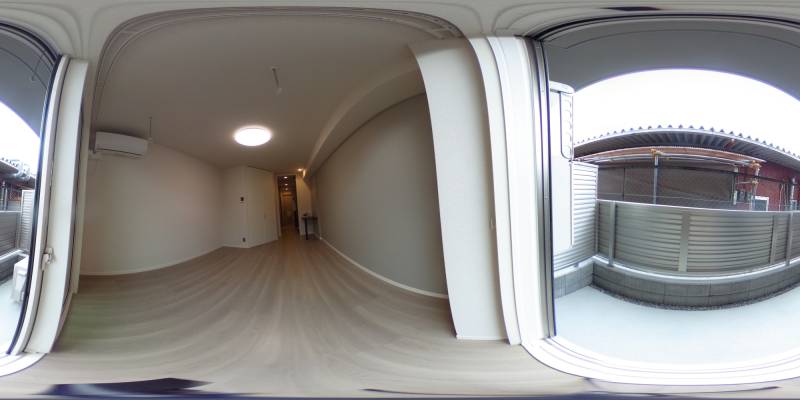 パノラマ画像バルコニー