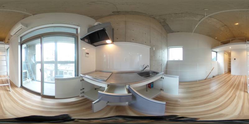 パノラマ画像キッチン