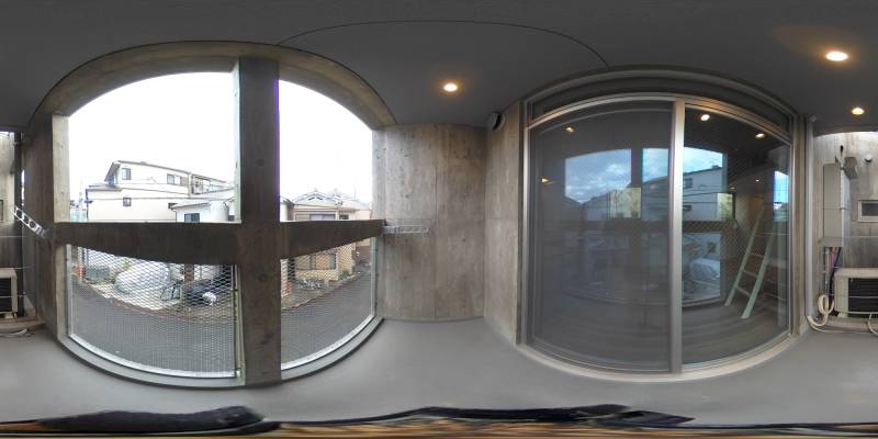 パノラマ画像バルコニー