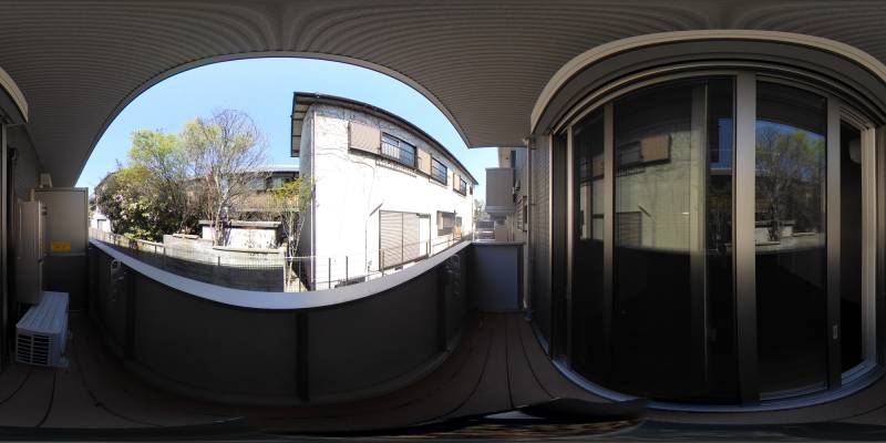 パノラマ画像バルコニー