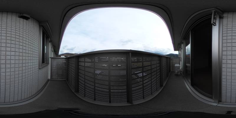 パノラマ画像バルコニー