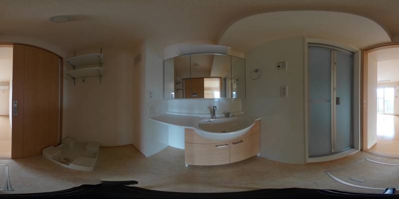 パノラマ画像洗面所